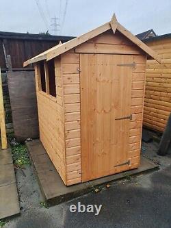 Pinelap Wooden Garden Shed Apex Roof Timber Hut Fully T&G Factory Seconds Cheap