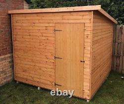 Pinelap Wooden Garden Shed Pent Roof Timber Hut Fully T&G Factory Seconds Cheap