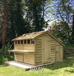 Posh wooden garden shed bespoke custom high quality choose size colour