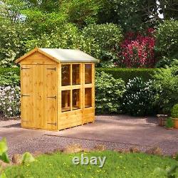 Potting Shed Power Apex Potting Sheds Wooden Greenhouse Sizes 4x4 to 8x8