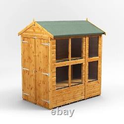 Potting Shed Power Apex Potting Sheds Wooden Greenhouse Sizes 4x4 to 8x8