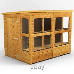 Potting Shed Power Pent Potting Sheds Wooden Greenhouse Sizes 6x6 to 20x6