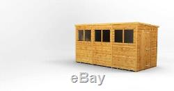 Power Pent Garden Shed Power Sheds Large Pent Sizes 12x6 up to 20x6