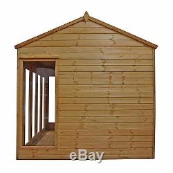 Premium Garage Shed Garden Summerhouse Log Cabin Storage Door Windows 7.11 x 8.2