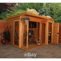 Premium Garden Summerhouse 12x8 Storage Shed Log Cabin Doors Roof Windows Floor