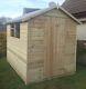 Pressure Treated Apex Garden Shed Tanalised T&G Hut Anti-Rot Guarantee