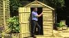 Pressure Treated Overlap Apex Wooden Garden Shed