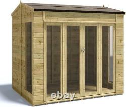 Project Timber Cannes Wooden Summerhouse Garden Shed Double Doors 8x6, 8x8, 10x8