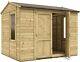 Project Timber Wooden Garden Shed Heavy Duty D1000 Traditional 8x8, 8x10, 8x12