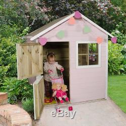 Quality Timber Sage Garden Wooden Playhouse Wendy House Outdoor Little Sheds