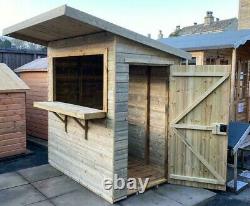 Quality Wooden Outdoor Bar Garden Pub Party Hut Fully T&G Shed and Lockable