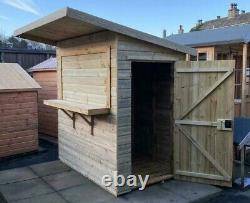 Quality Wooden Outdoor Bar Garden Pub Party Hut Fully T&G Shed and Lockable
