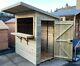 Quality Wooden Outdoor Bar Garden Pub Party Hut Fully T&G Shed and Lockable 6x5