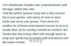Rowlinson GARBAR1 Garden Bar Brown