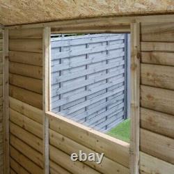 Rowlinson? OLAP6X4PT 6X4 Overlap Garden Shed Natural