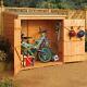 Rowlinson Shiplap 6x3ft Wooden Wallstore Garden Bike Tool Storage Shed Unit
