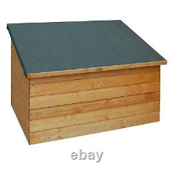 Rowlinson Shiplap Wooden Garden Chest Box Tool Shed Storage Unit Cabinet