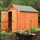 Rowlinson Wooden 8' x 6' Security Garden Shed SECU8X6T