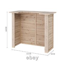 Rustic Pine Wooden Garden Bar Shed Wooden Drinks Hut Man Cave Home Wedding Party