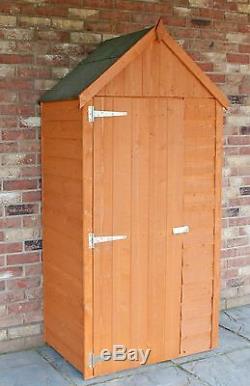 SHIRE 3x2FT OVERLAP WOODEN TOOL STORE SMALL GARDEN STORAGE SHED