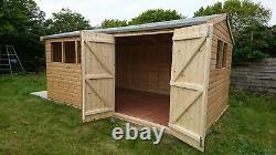 S&H Sheds Pent Garden Sheds Built to spec Sizes 6x4 up to 20x12