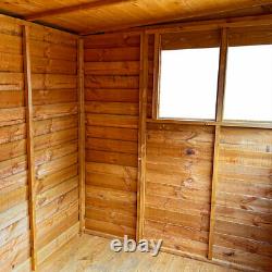 Shed 8x6 Overlap Pent Garden Sheds Wood Cheap Fast Delivery 2-3 Days