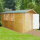 Shed Garden Wooden Wood Storage Store Apex Heavy Groove Overlap Tongue 13x7