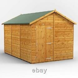 Shed Power Apex Garden Sheds Windowless Wooden Workshop 12x8 up to 20x8
