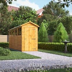 Shed Power Apex Garden Sheds Wooden Workshop Sizes 16x4 to 20x10