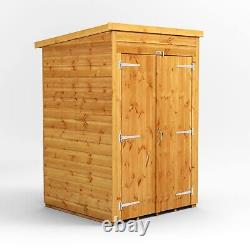 Shed Power Pent Garden Sheds Wooden Windowless Workshop Sizes 4x4 to 8x8