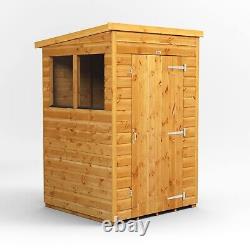Shed Power Pent Garden Sheds Wooden Workshop Sizes 4x4 to 8x8