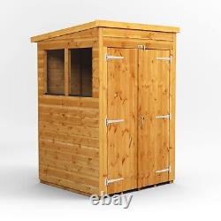 Shed Power Pent Garden Sheds Wooden Workshop Sizes 4x4 to 8x8