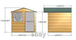 Shire Abri 7x7 Shiplap Single Door Wooden shed