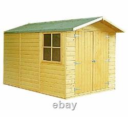 Shire Guernsey 10x7 Shiplap Double Door Wooden shed a