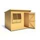 Shire Pent 8x6 12mm interlock Clad wooden Shed