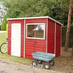 Shire Pent 8x6 12mm interlock Clad wooden Shed