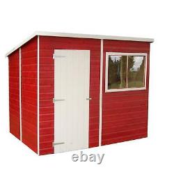 Shire Pent 8x6 12mm interlock Clad wooden Shed