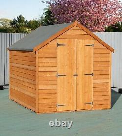 Shire Value Overlap 8x6 Double Door Wooden shed with Window a