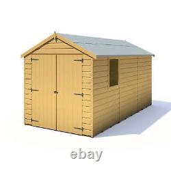 Shire Warwick Double Door 12x6 12mm interlock Clad wooden Shed