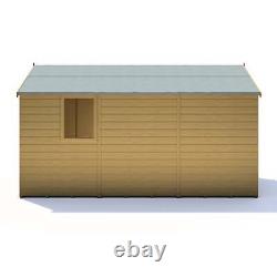 Shire Warwick Double Door 12x6 12mm interlock Clad wooden Shed