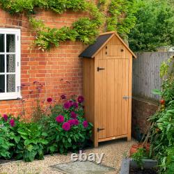 Small Garden Shed Slim Compact Wooden Outdoor Storage Lockable Door 6ft Christow
