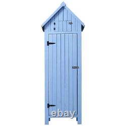 Small Garden Shed Wooden Outdoor Tool Storage Cabinet Apex Roof Shelter House