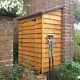 Small Outdoor Storage Shed Wood Wall Store Garden Tools Felt Roof Patio