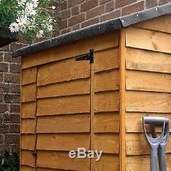 Small Outdoor Storage Shed Wood Wall Store Garden Tools Felt Roof Patio