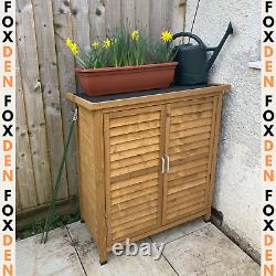 Small Wooden Garden Shed Outdoor Storage Unit Utility Tools Box Patio Cupboard