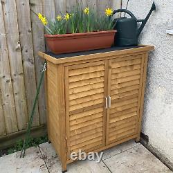 Small Wooden Garden Shed Outdoor Storage Unit Utility Tools Box Patio Cupboard