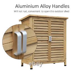 Small Wooden Garden Shed Outdoor Storage Unit Utility Tools Box Patio Cupboard