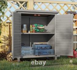 Small Wooden Shed Outdoor Storage Unit Utility Tools Box Garden Patio Cupboard