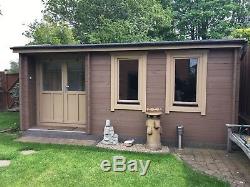 Solid wood garden log cabin / summer house / shed
