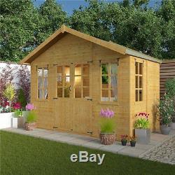 Spacious Elegant Summer House Garden Wooden Shed Living Space Outdoor 6x10